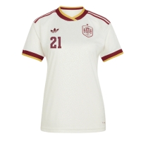 Camiseta España Mikel Oyarzabal #21 Segunda Equipación Replica Mundial 2026 para mujer mangas cortas